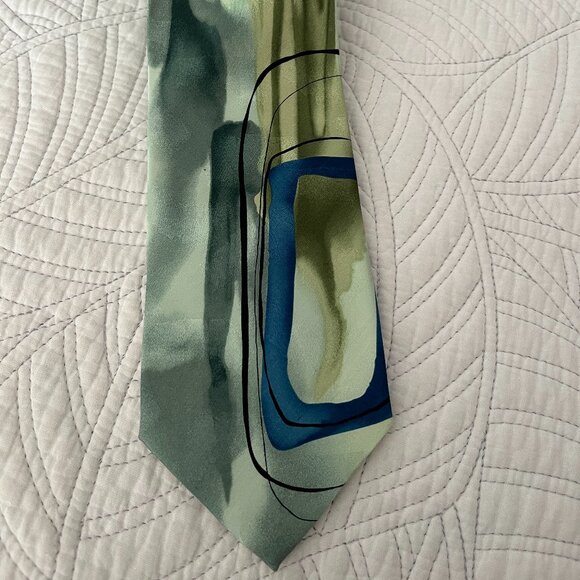 JERRY GARCIA 100% SILK 3D WARTHOG GLASSES COLLECTION 54 MEN'S TIE - Picture 1 of 3